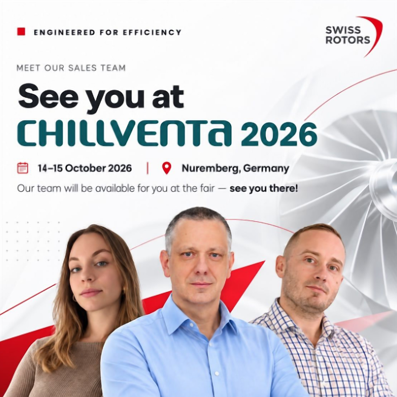 Meet the Swiss Rotors Sales Team in Nuremberg - Chillventa 2026